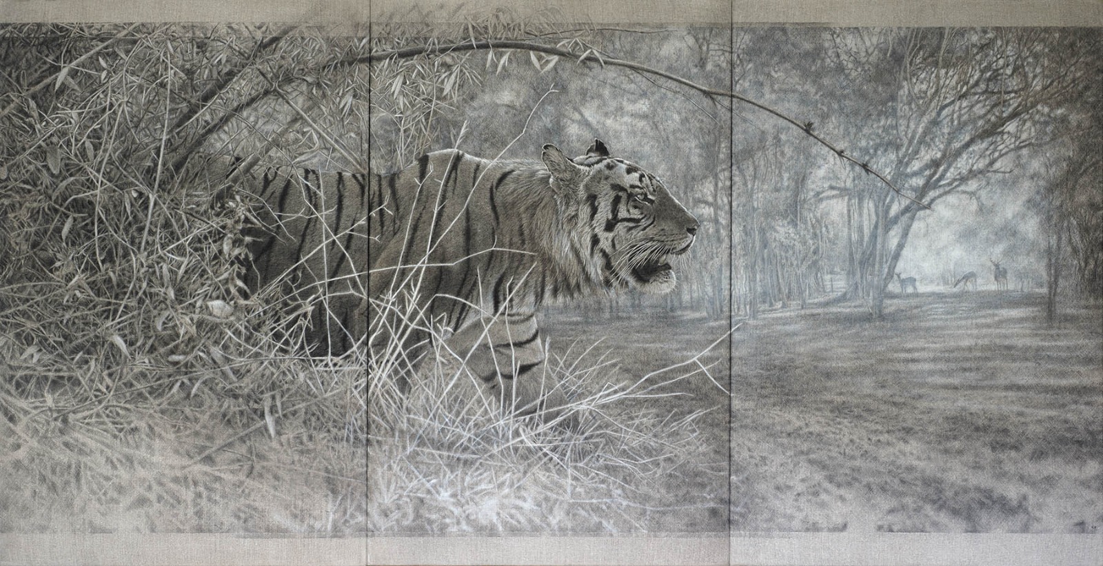 Tiger artwork by Cy Baker